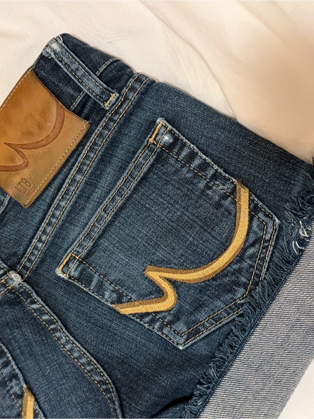 Low Rise LTB 1948 Dark Blue Women’s Denim Shorts - Picture 5 of 6